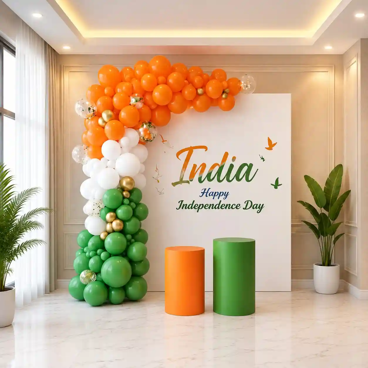 Tricolor L- Arch Balloon Decor